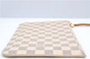 Authentic Louis Vuitton Damier Azur Neverfull Pouch Purse Clutch LV 6488F