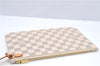 Authentic Louis Vuitton Damier Azur Neverfull Pouch Purse Clutch LV 6488F