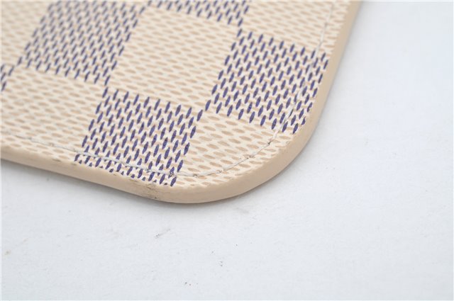 Authentic Louis Vuitton Damier Azur Neverfull Pouch Purse Clutch LV 6488F