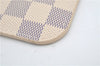 Authentic Louis Vuitton Damier Azur Neverfull Pouch Purse Clutch LV 6488F