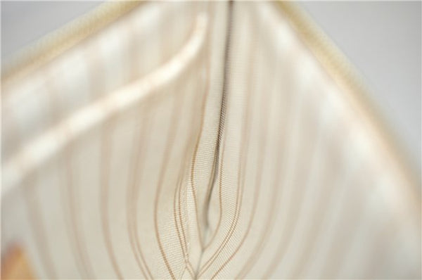 Authentic Louis Vuitton Damier Azur Neverfull Pouch Purse Clutch LV 6488F