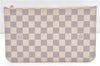 Authentic Louis Vuitton Damier Azur Neverfull Pouch Purse Clutch LV 6489F