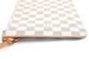 Authentic Louis Vuitton Damier Azur Neverfull Pouch Purse Clutch LV 6489F