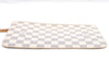 Authentic Louis Vuitton Damier Azur Neverfull Pouch Purse Clutch LV 6489F