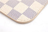 Authentic Louis Vuitton Damier Azur Neverfull Pouch Purse Clutch LV 6489F
