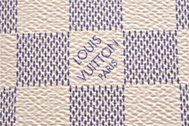 Authentic Louis Vuitton Damier Azur Neverfull Pouch Purse Clutch LV 6489F