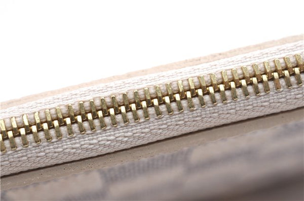 Authentic Louis Vuitton Damier Azur Neverfull Pouch Purse Clutch LV 6489F