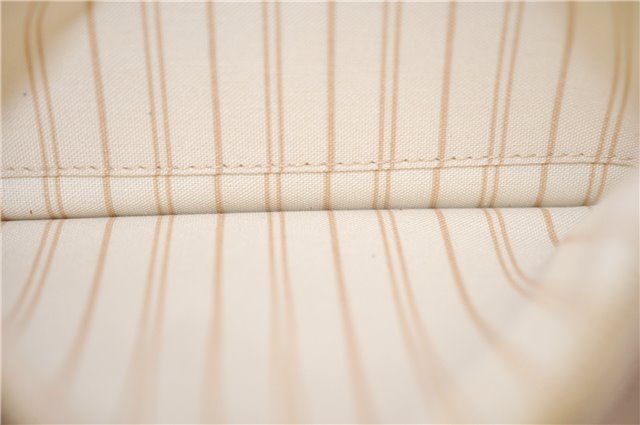 Authentic Louis Vuitton Damier Azur Neverfull Pouch Purse Clutch LV 6489F