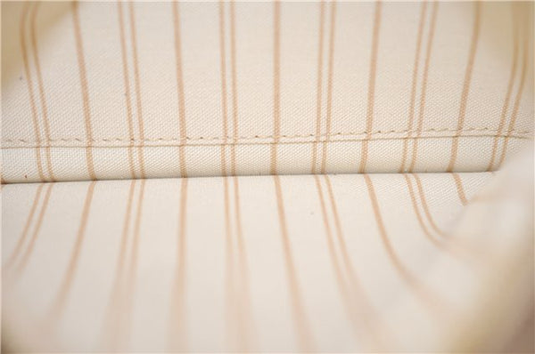 Authentic Louis Vuitton Damier Azur Neverfull Pouch Purse Clutch LV 6489F