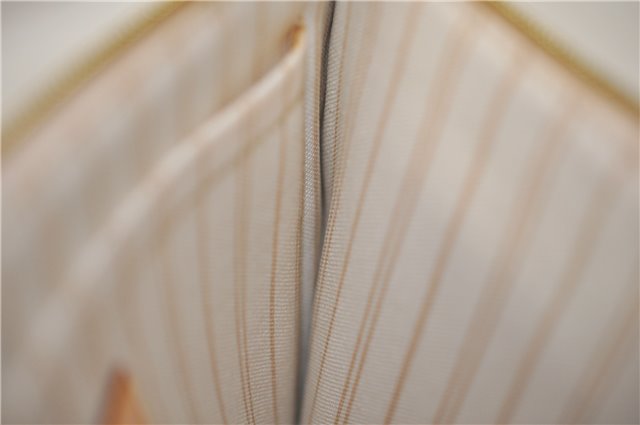 Authentic Louis Vuitton Damier Azur Neverfull Pouch Purse Clutch LV 6489F