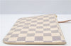 Authentic Louis Vuitton Damier Azur Neverfull Pouch Purse Clutch LV 6490F