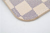 Authentic Louis Vuitton Damier Azur Neverfull Pouch Purse Clutch LV 6490F