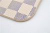 Authentic Louis Vuitton Damier Azur Neverfull Pouch Purse Clutch LV 6490F