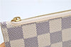 Authentic Louis Vuitton Damier Azur Neverfull Pouch Purse Clutch LV 6490F