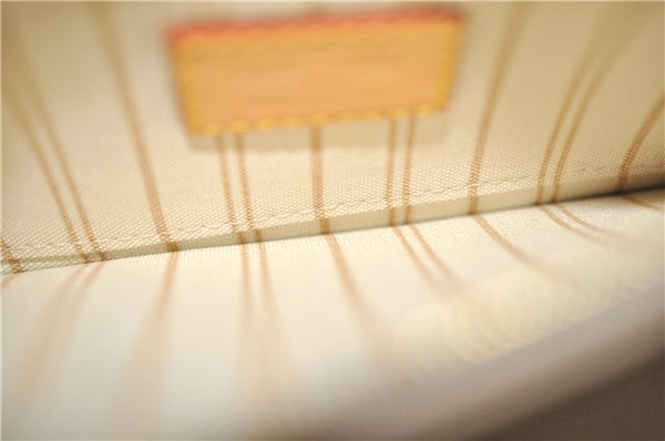 Authentic Louis Vuitton Damier Azur Neverfull Pouch Purse Clutch LV 6490F