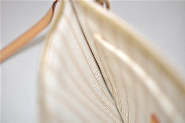 Authentic Louis Vuitton Damier Azur Neverfull Pouch Purse Clutch LV 6490F