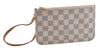 Authentic Louis Vuitton Damier Azur Neverfull Pouch Purse Clutch LV 6491F