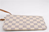 Authentic Louis Vuitton Damier Azur Neverfull Pouch Purse Clutch LV 6491F