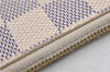 Authentic Louis Vuitton Damier Azur Neverfull Pouch Purse Clutch LV 6491F