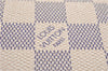 Authentic Louis Vuitton Damier Azur Neverfull Pouch Purse Clutch LV 6491F