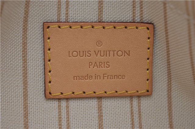 Authentic Louis Vuitton Damier Azur Neverfull Pouch Purse Clutch LV 6491F
