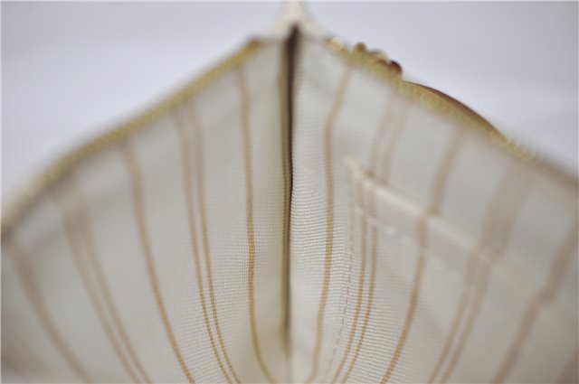 Authentic Louis Vuitton Damier Azur Neverfull Pouch Purse Clutch LV 6491F