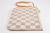 Authentic Louis Vuitton Damier Azur Neverfull Pouch Purse Clutch LV 6492F