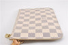 Authentic Louis Vuitton Damier Azur Neverfull Pouch Purse Clutch LV 6492F