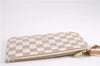 Authentic Louis Vuitton Damier Azur Neverfull Pouch Purse Clutch LV 6492F
