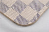 Authentic Louis Vuitton Damier Azur Neverfull Pouch Purse Clutch LV 6492F