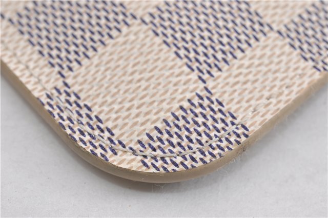 Authentic Louis Vuitton Damier Azur Neverfull Pouch Purse Clutch LV 6492F