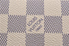 Authentic Louis Vuitton Damier Azur Neverfull Pouch Purse Clutch LV 6492F