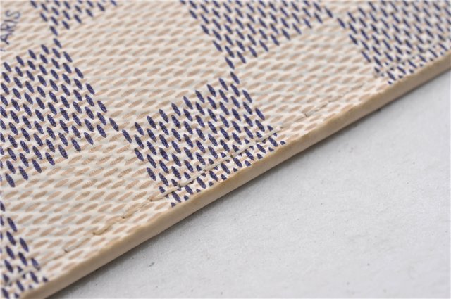 Authentic Louis Vuitton Damier Azur Neverfull Pouch Purse Clutch LV 6492F