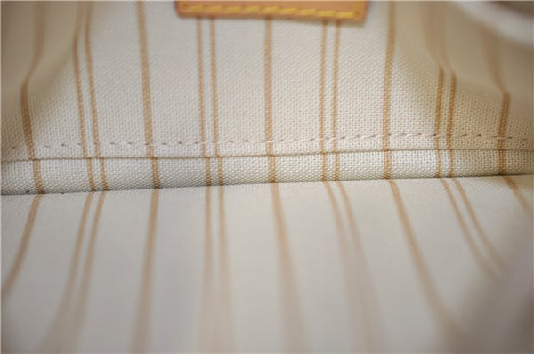 Authentic Louis Vuitton Damier Azur Neverfull Pouch Purse Clutch LV 6492F