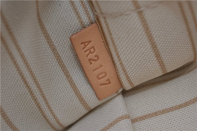 Authentic Louis Vuitton Damier Azur Neverfull Pouch Purse Clutch LV 6492F