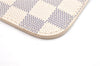 Authentic Louis Vuitton Damier Azur Neverfull Pouch Purse Clutch LV 6493F