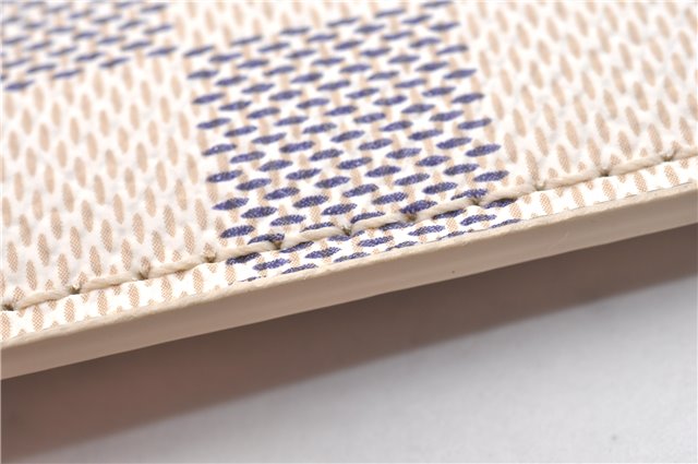 Authentic Louis Vuitton Damier Azur Neverfull Pouch Purse Clutch LV 6493F