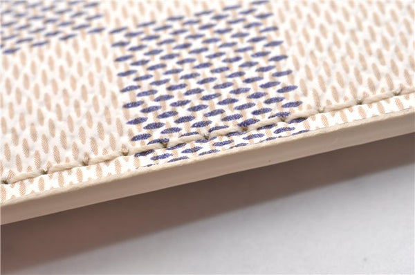 Authentic Louis Vuitton Damier Azur Neverfull Pouch Purse Clutch LV 6493F