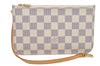 Authentic Louis Vuitton Damier Azur Neverfull Pouch Purse Clutch LV 6495F