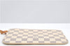 Authentic Louis Vuitton Damier Azur Neverfull Pouch Purse Clutch LV 6495F