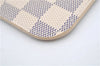 Authentic Louis Vuitton Damier Azur Neverfull Pouch Purse Clutch LV 6495F