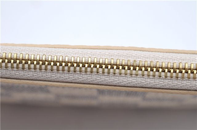 Authentic Louis Vuitton Damier Azur Neverfull Pouch Purse Clutch LV 6495F