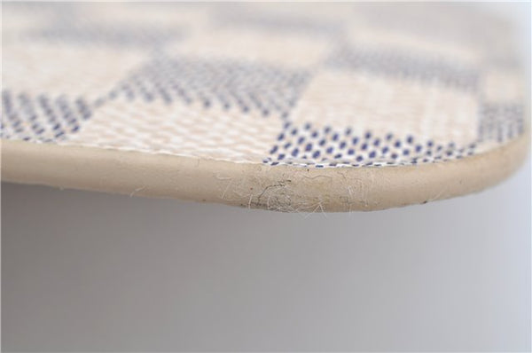 Authentic Louis Vuitton Damier Azur Neverfull Pouch Purse Clutch LV 6495F