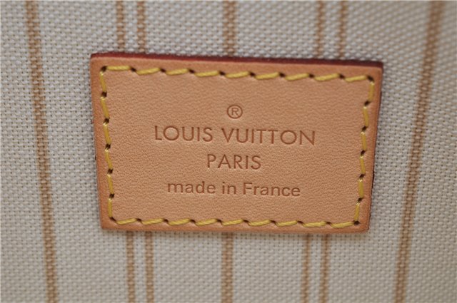 Authentic Louis Vuitton Damier Azur Neverfull Pouch Purse Clutch LV 6495F