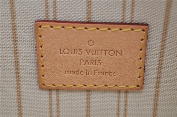 Authentic Louis Vuitton Damier Azur Neverfull Pouch Purse Clutch LV 6495F