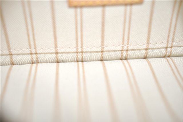 Authentic Louis Vuitton Damier Azur Neverfull Pouch Purse Clutch LV 6495F