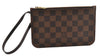 Authentic Louis Vuitton Damier Neverfull Pouch Purse Clutch Bag LV 6498F