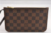 Authentic Louis Vuitton Damier Neverfull Pouch Purse Clutch Bag LV 6498F