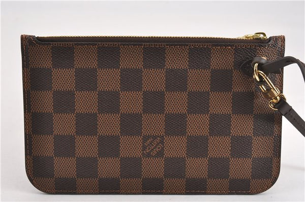 Authentic Louis Vuitton Damier Neverfull Pouch Purse Clutch Bag LV 6498F