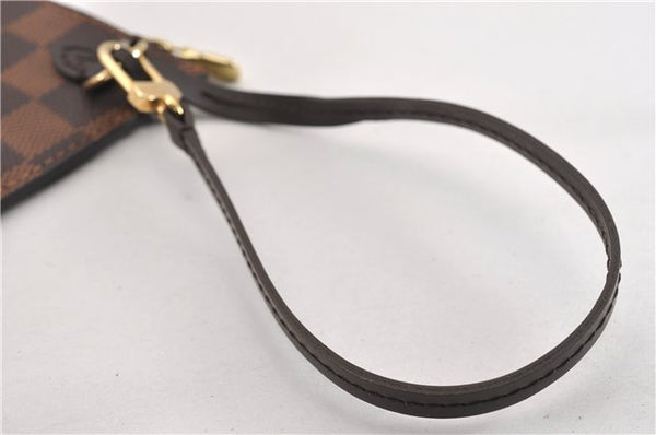 Authentic Louis Vuitton Damier Neverfull Pouch Purse Clutch Bag LV 6498F